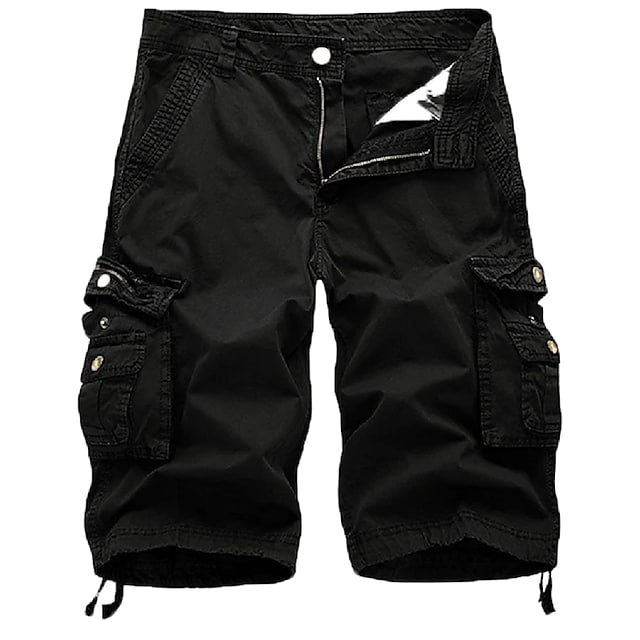 Crestsport Mens Cargo Shorts Multi Pockets Twill Cargo Shorts