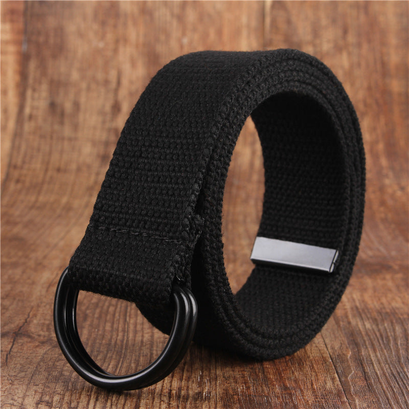 Crestsport Double Buckle Canvas Simple Belt