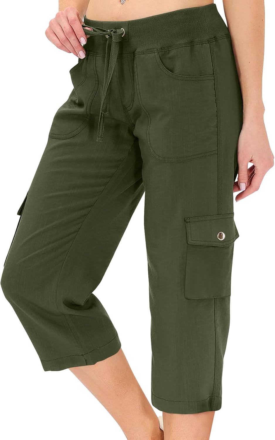 Women's Summer Hiking  Drawstring Lightweight Cargo Pants