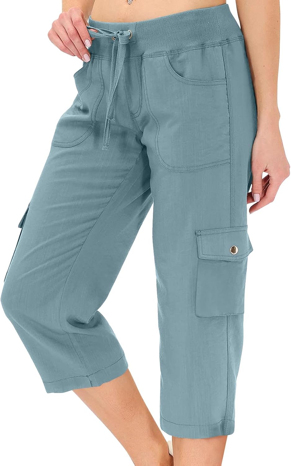 Women's Summer Hiking  Drawstring Lightweight Cargo Pants
