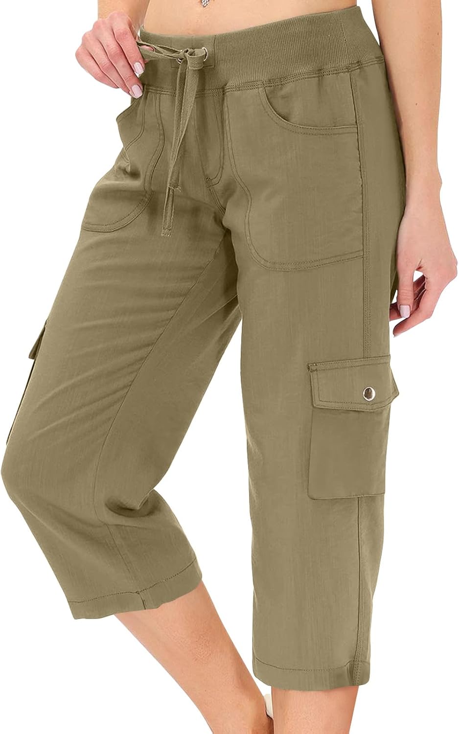 Women's Summer Hiking  Drawstring Lightweight Cargo Pants