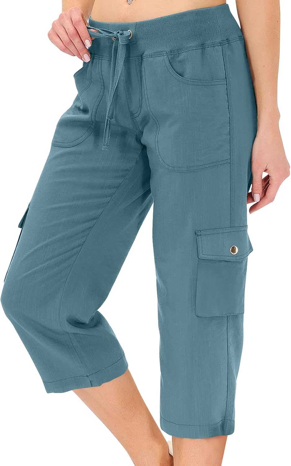 Women's Summer Hiking  Drawstring Lightweight Cargo Pants