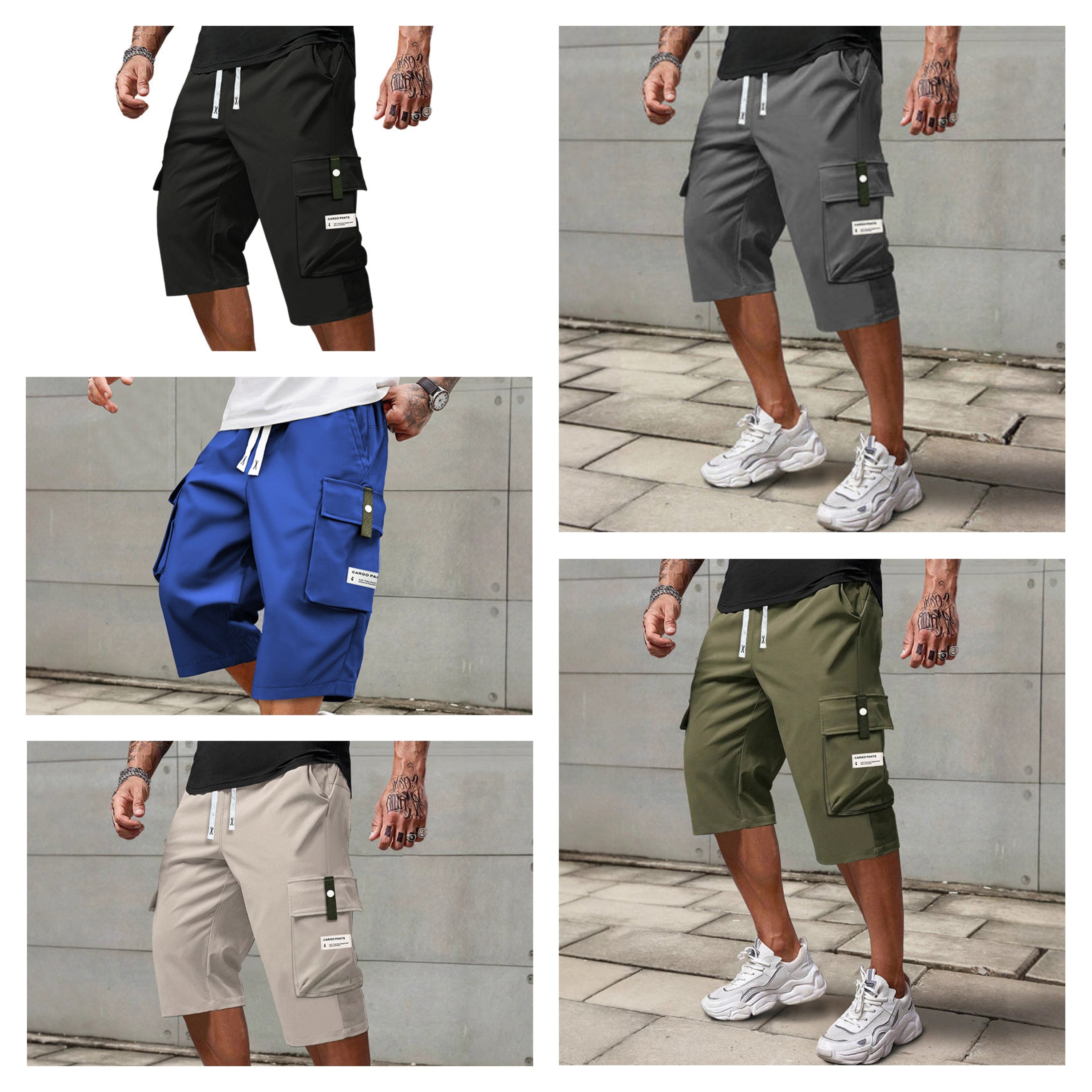 ⏳LAST DAY SALE 50% OFF !!📢Men's Casual Drawstring Capri Cargo Pants-Buy 2 Get Free Shipping Today!
