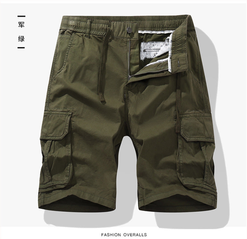 Men's Plus Size Stretch Waist Cargo Shorts | Hiking, Golf & Outdoor Quick-Dry