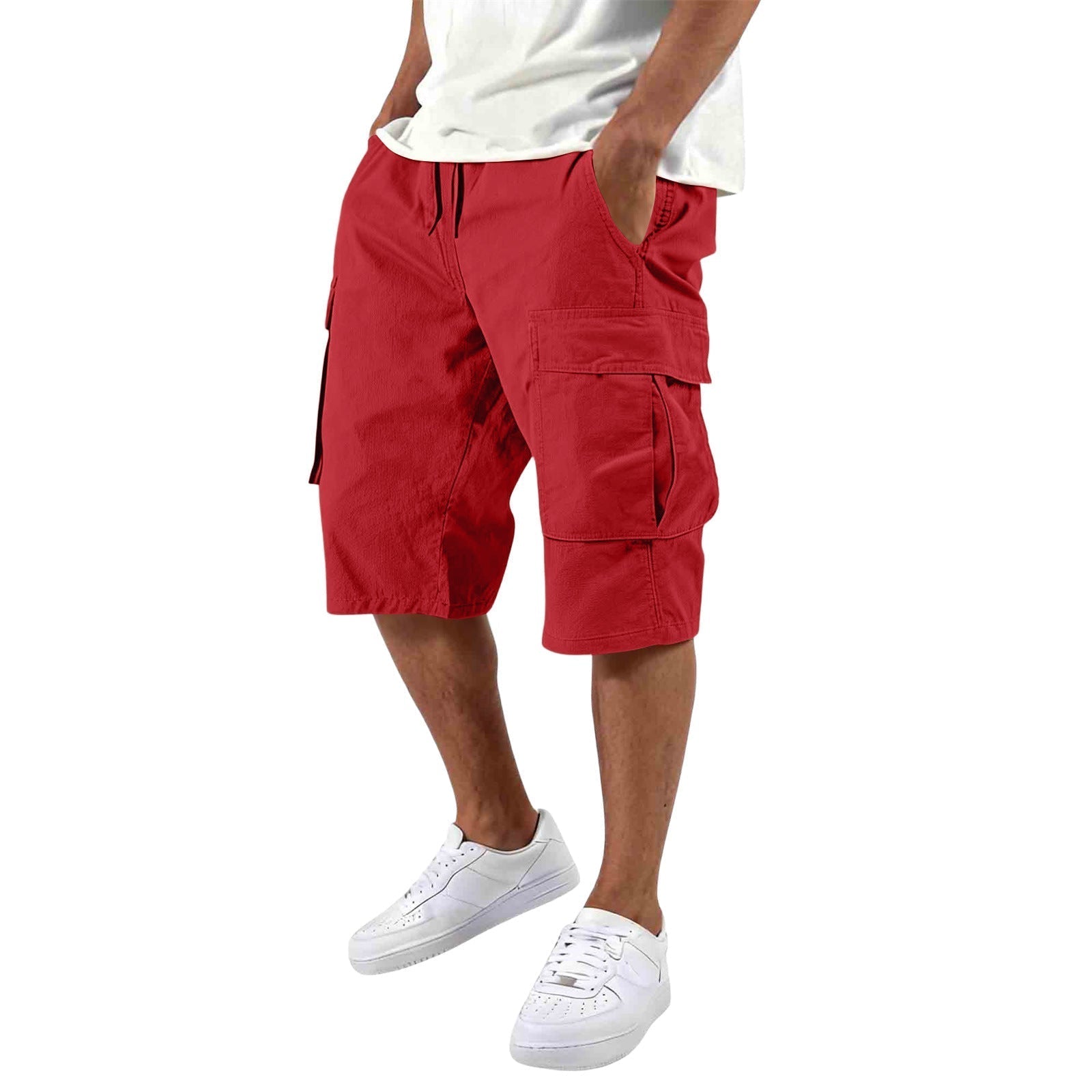 Men’s Multi-Pocket Cargo Shorts – Outdoor Utility & Casual Fit