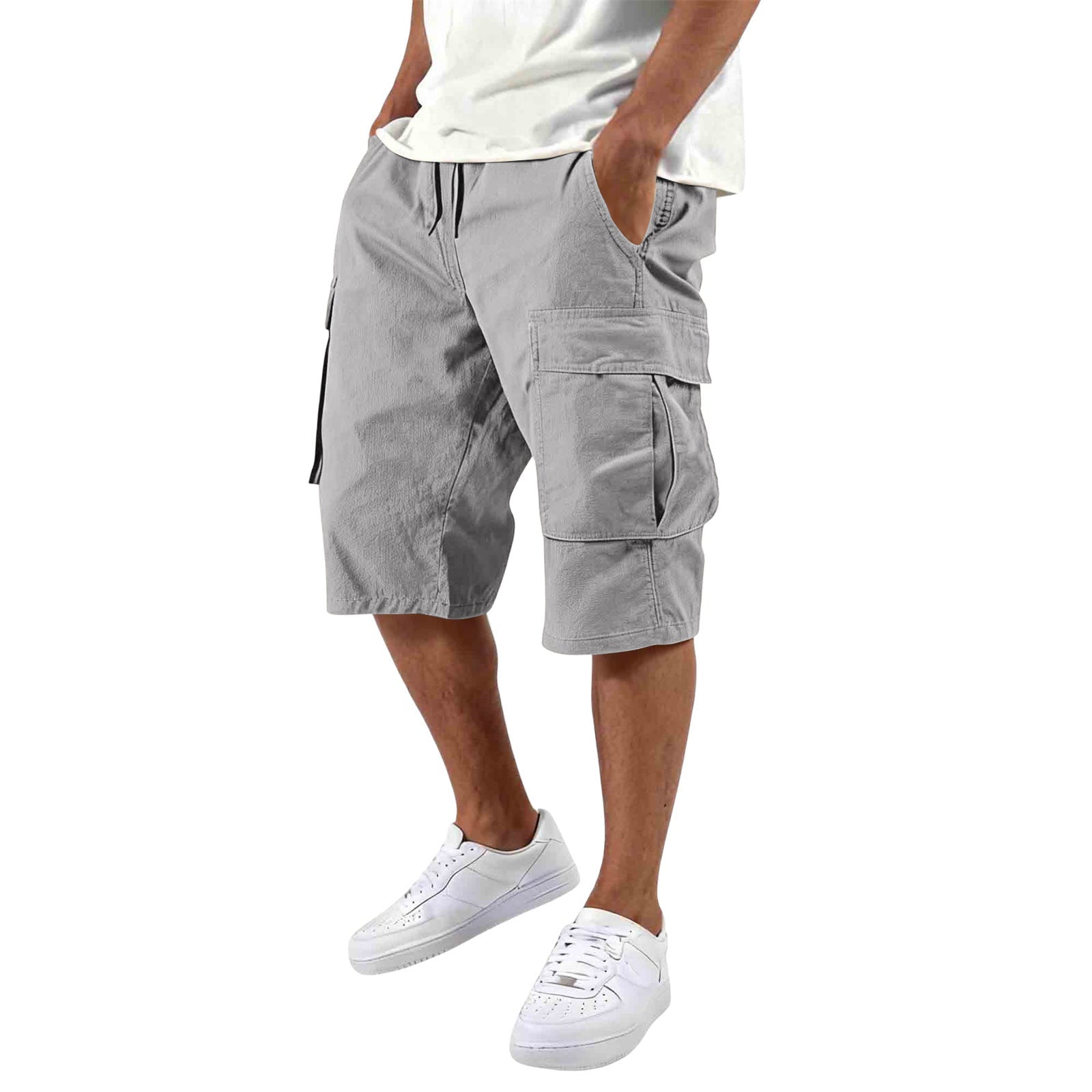 Men’s Multi-Pocket Cargo Shorts – Outdoor Utility & Casual Fit