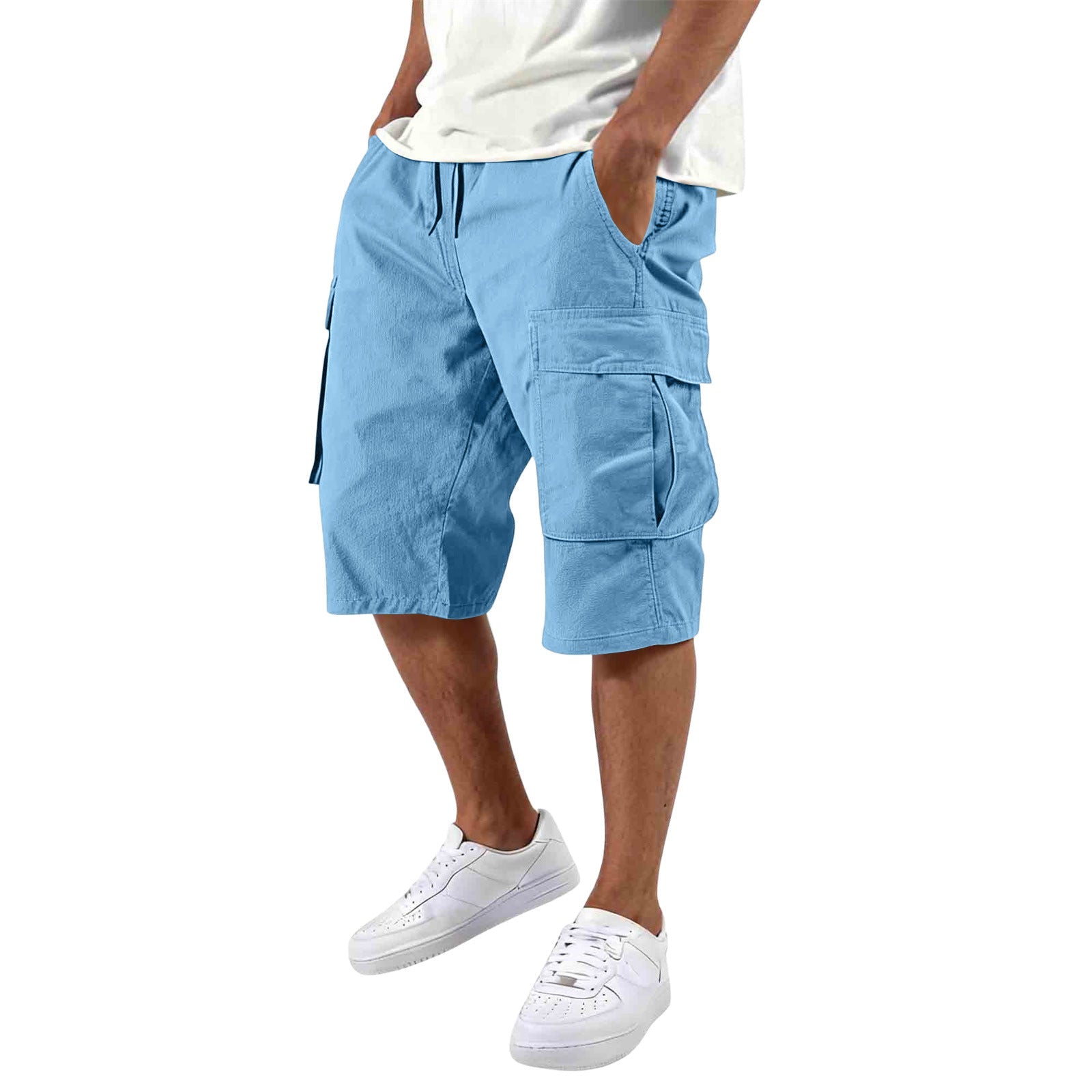 Men’s Multi-Pocket Cargo Shorts – Outdoor Utility & Casual Fit