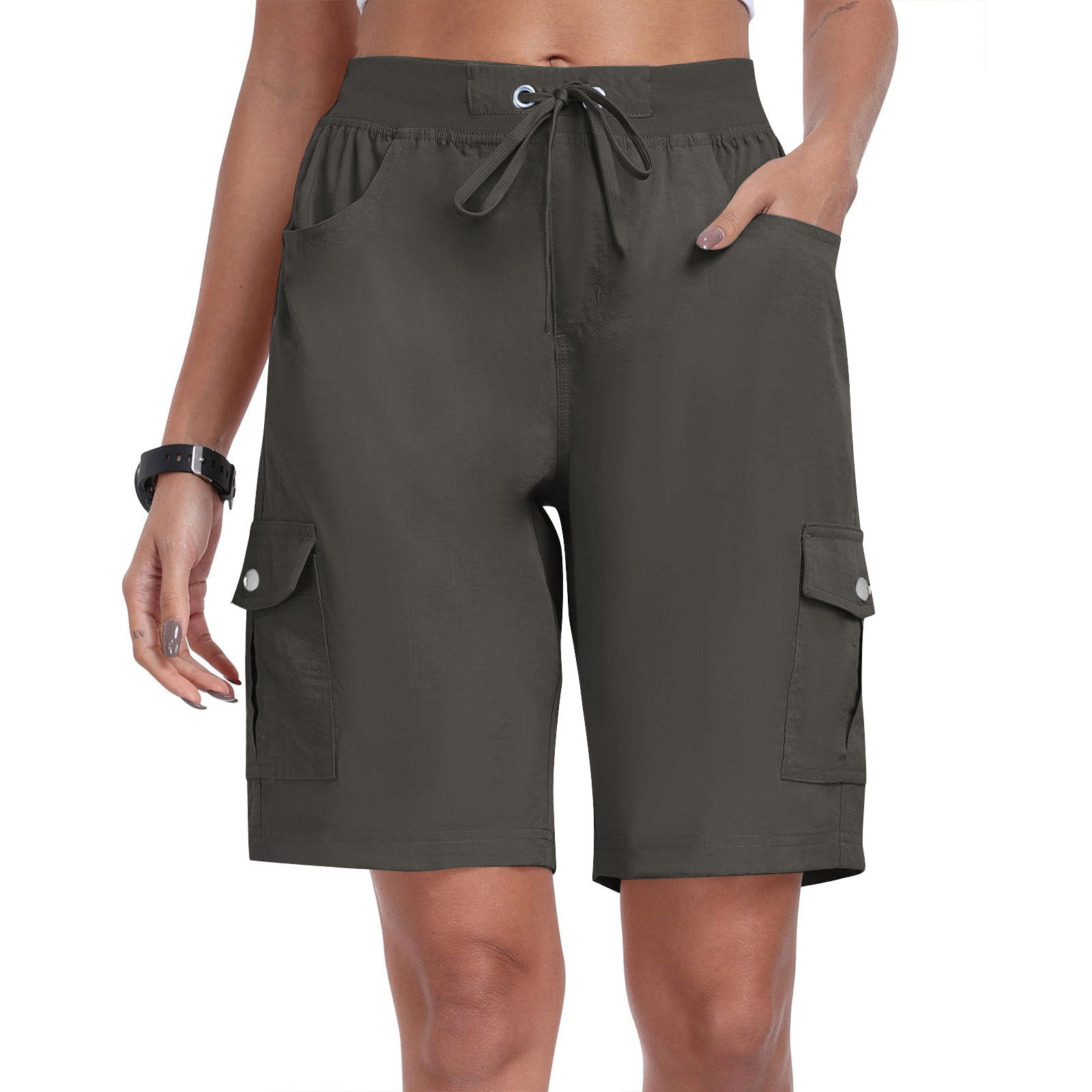 Women's Quick-Dry Cargo Shorts with Pockets