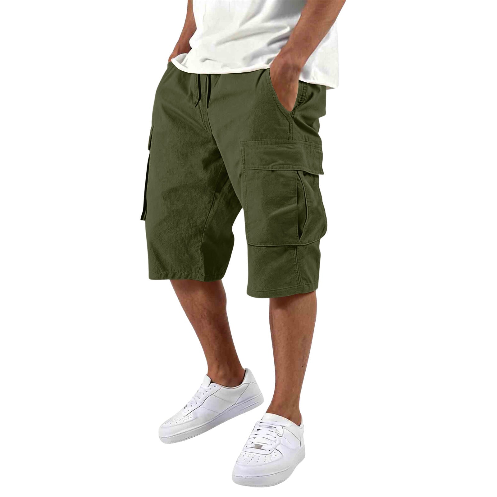 Men’s Multi-Pocket Cargo Shorts – Outdoor Utility & Casual Fit