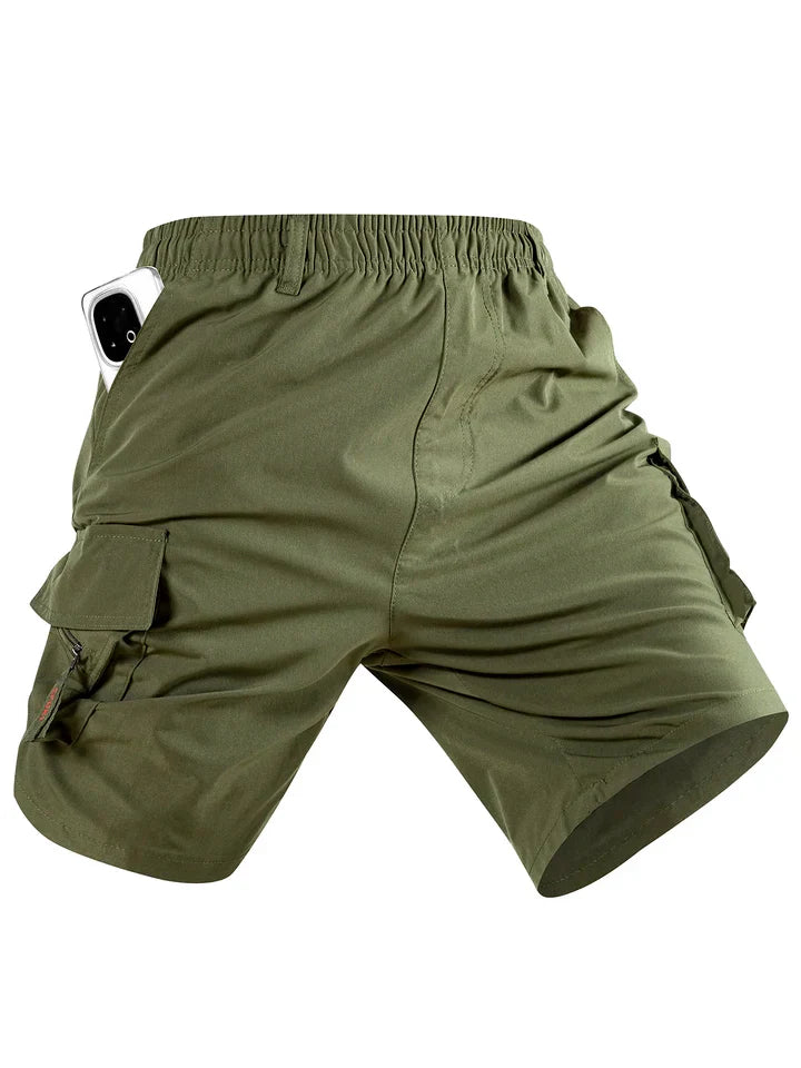 Men's Multi-Pocket Camouflage Cargo Shorts