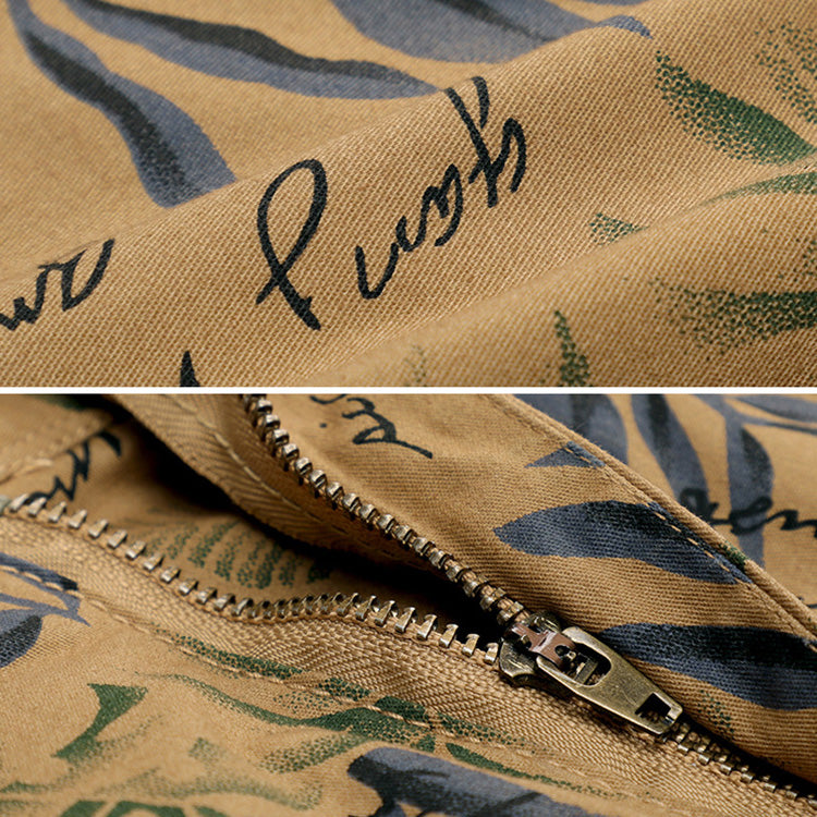 New Men's Leaves Printed Beach Shorts