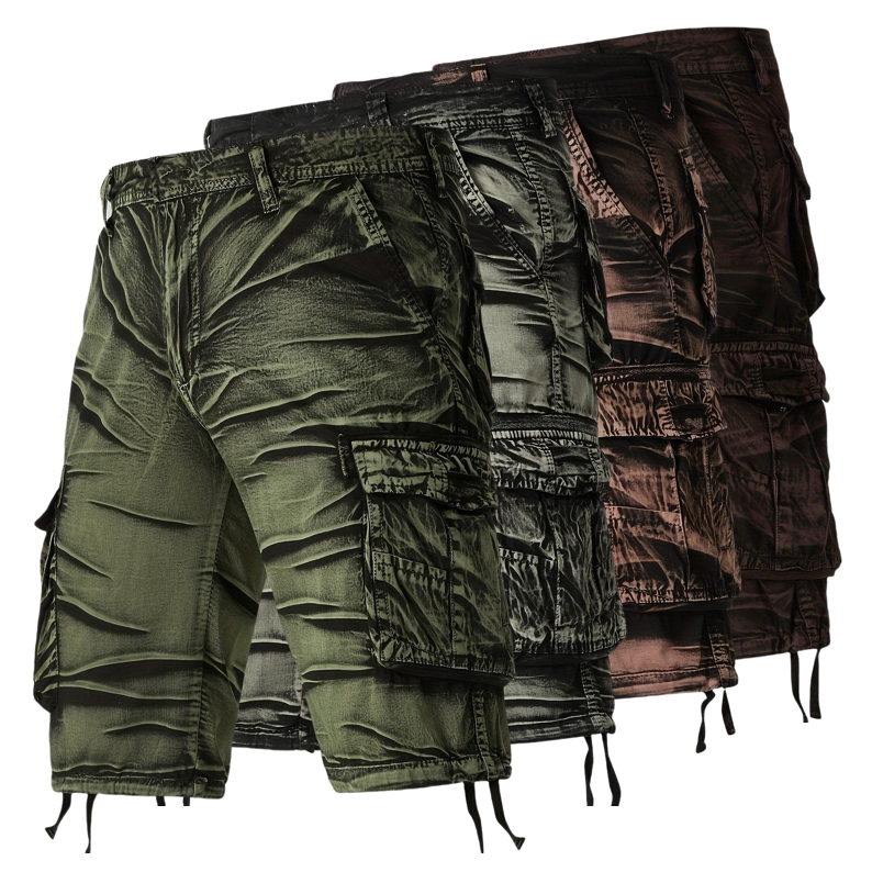 Crestsport Camo Pattern Cotton Cargo Shorts