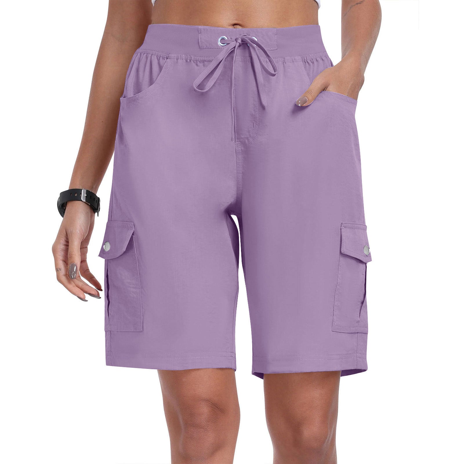Women's Quick-Dry Cargo Shorts with Pockets